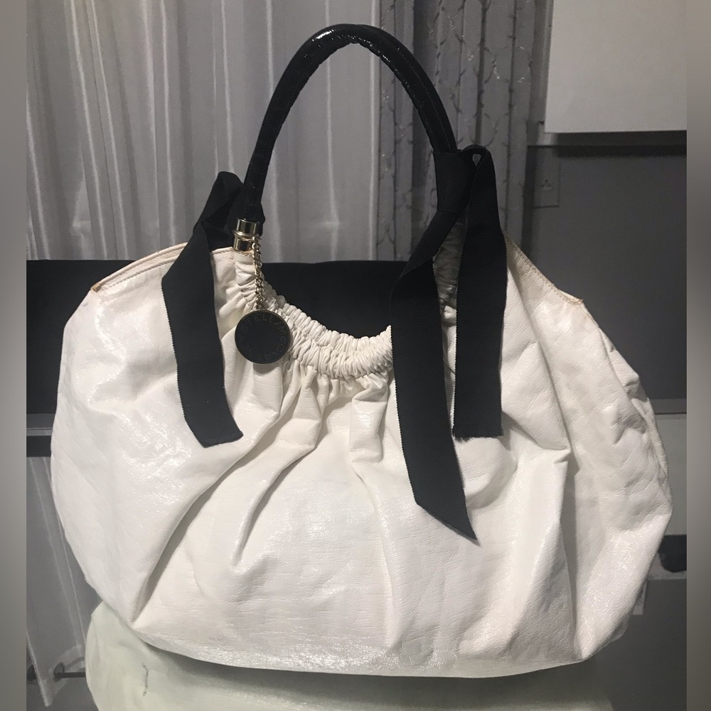 Stella McCartney XL Hobo Bag White Vegan Leather Oversized Designer - Picture 1 of 14